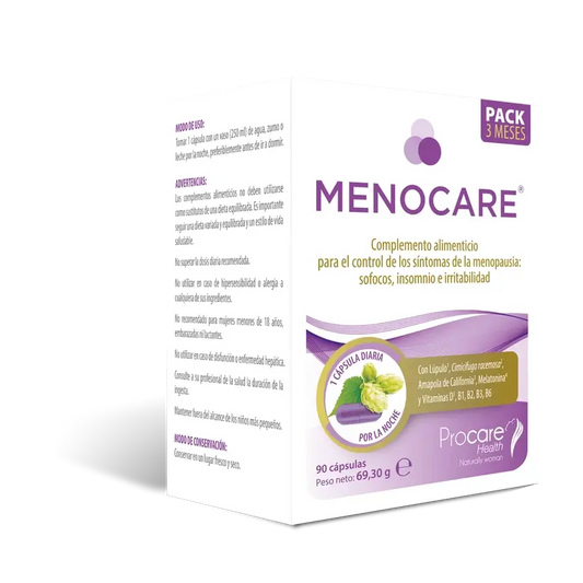 Menocare Pack 3 Meses, 90 cápsulas