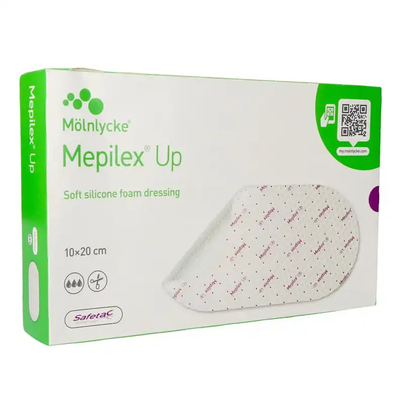 Mepilex Up Apósito 10x20cm, 3 Unidades