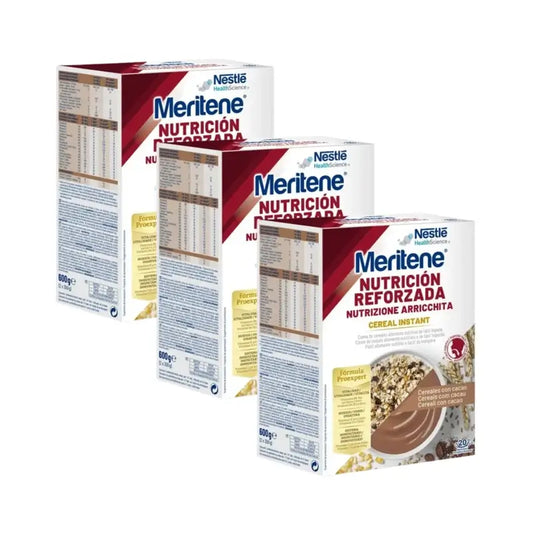 Meritene Cereales Con Cacao, 2 X 300 Gr, Pack De 3