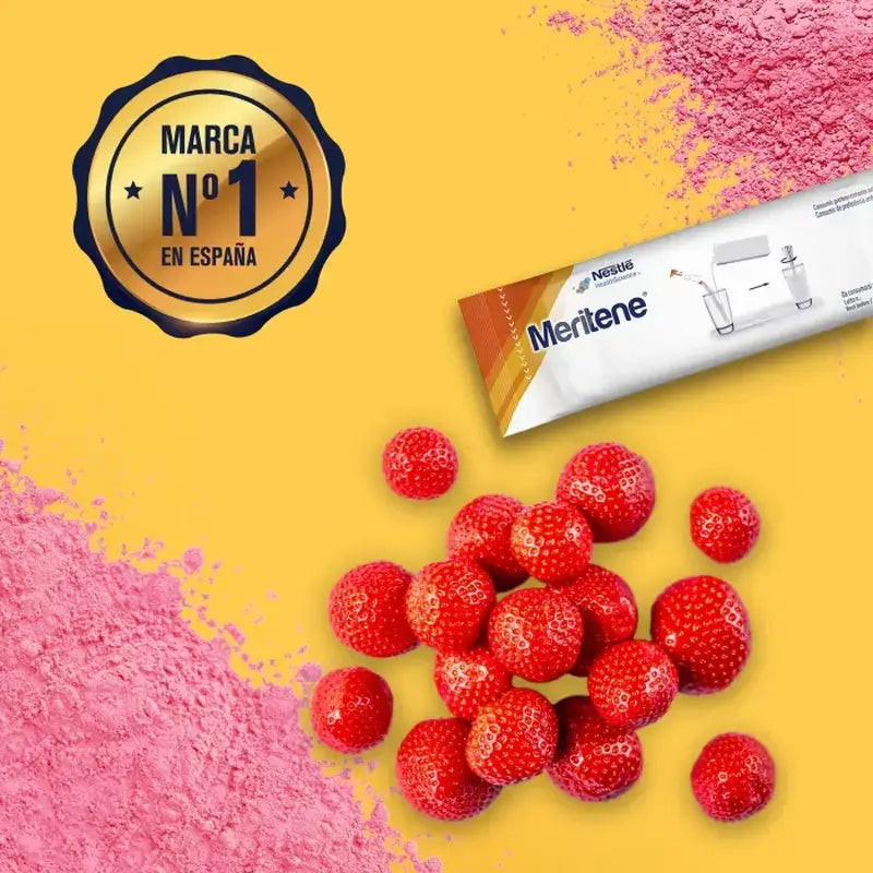 Meritene Fuerza y Vitalidad Batido Sabor Fresa, 15 sobres x 30 gr