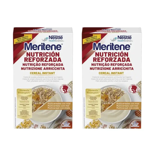 Meritene Inmuno Cereal Instant Crema De 8 Cereales Con Miel, 2X520 Gr
