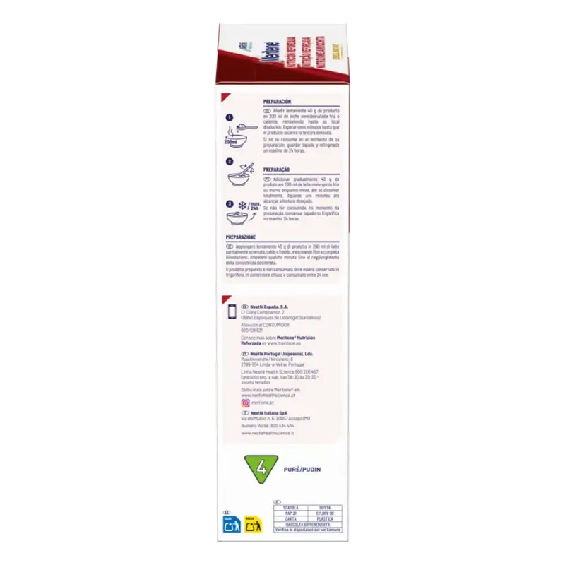 Meritene Nutrición Reforzada Cereal Instant - Multifrutas , 1 sobre de 520 gr