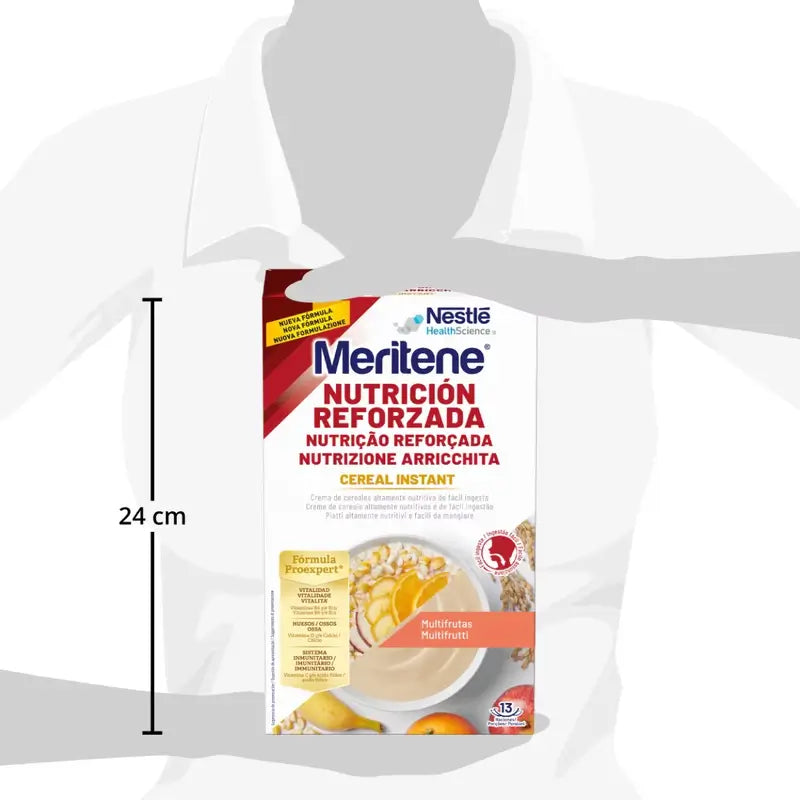 Meritene Nutrición Reforzada Cereal Instant - Multifrutas , 1 sobre de 520 gr