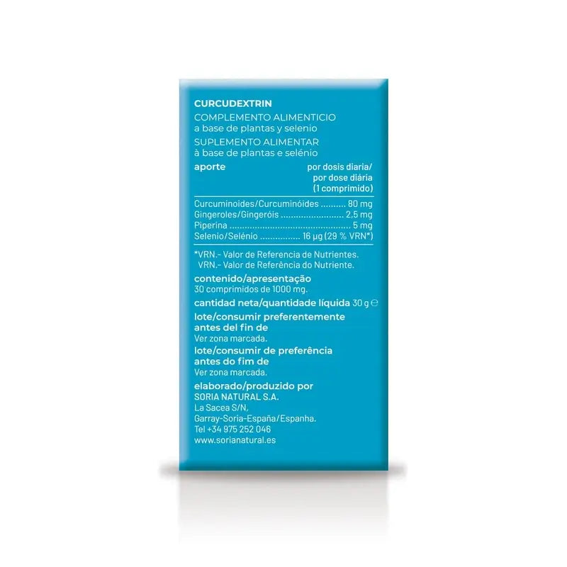 Mgdose Curcu Dextrin, 30 Comprimidos