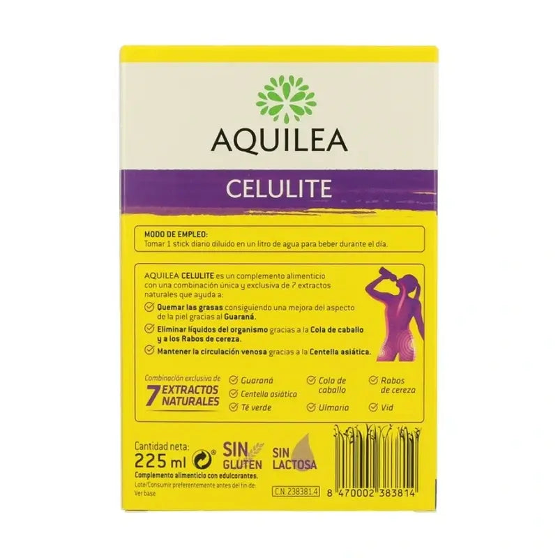 Aquilea Celulite Sabor Piña, 15 Sticks Solubles