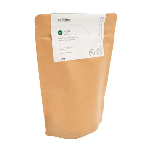 Mínima Organics Dentífrico En Polvo Vegano Sin Fluor En Bolsa Compostable - 120 G