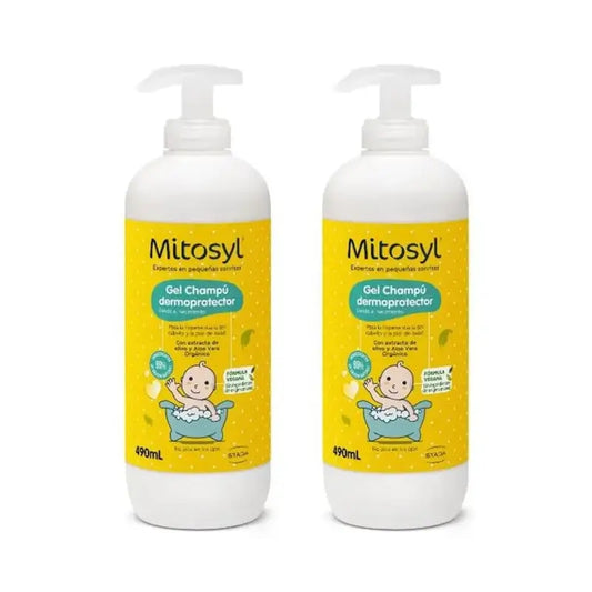 Mitosyl Bebé Gel Champú Dermoprotector, 2X490 Ml