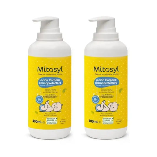 Mitosyl Bebé Loción Corporal Dermoprotectora , 2X400 Ml