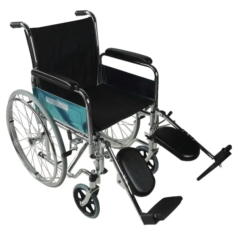 Mobiclinic Silla De Ruedas Plegable Con Reposabrazos Y Reposapiés Negro