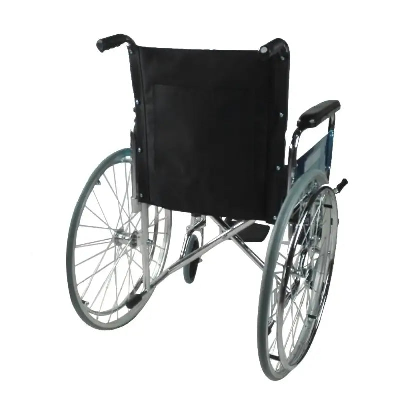 Mobiclinic Silla De Ruedas Plegable Con Reposabrazos Y Reposapiés Negro