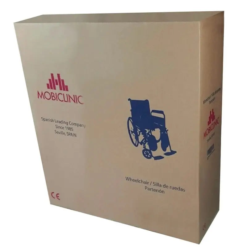 Mobiclinic Silla De Ruedas Plegable Con Reposabrazos Y Reposapiés Negro