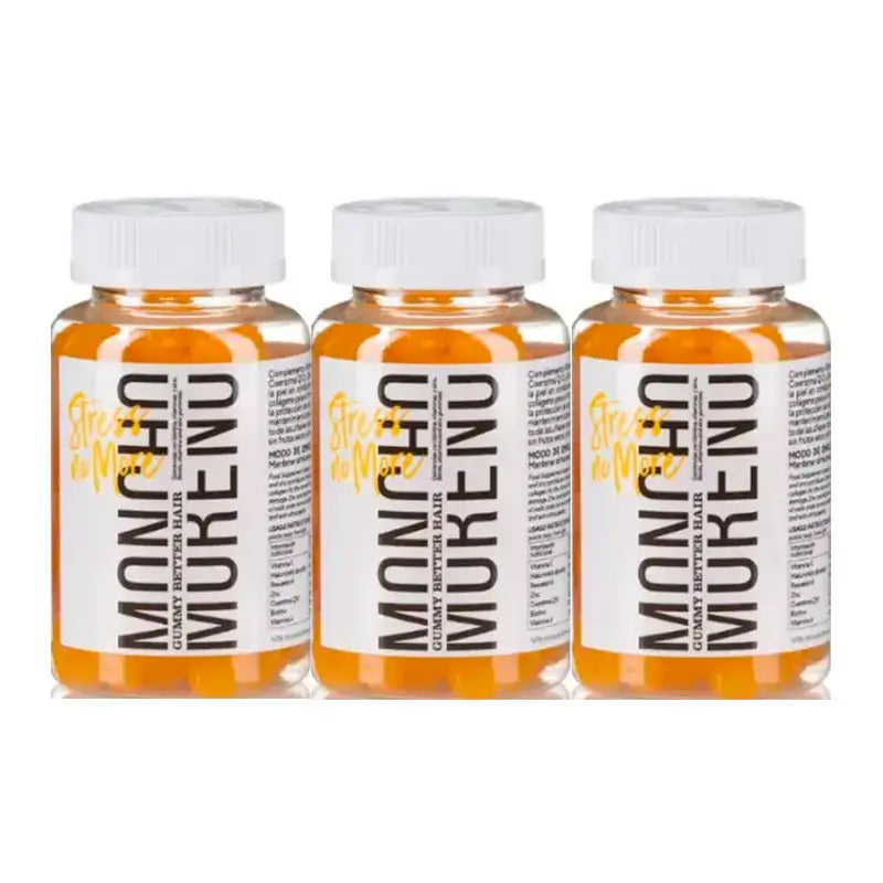Moncho Moreno Gummy Stress No More, Pack 3 x 60 unidades