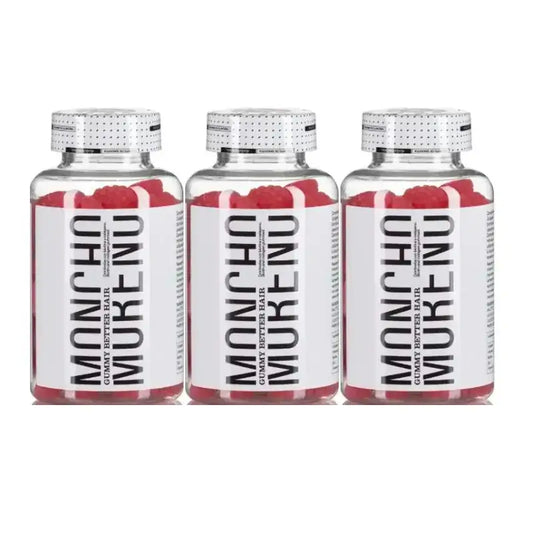 Moncho Moreno Gummys Better Hair, Pack 3 x 60 unidades