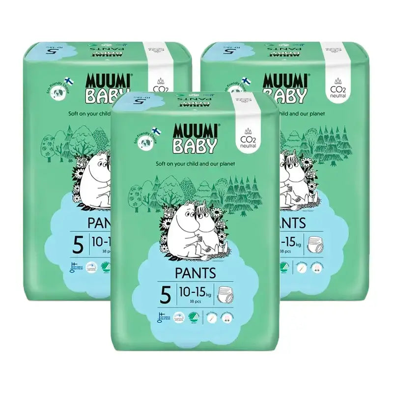 Moomin Baby Pañales De Entrenamiento Talla 5 , 3 x 38 unidades