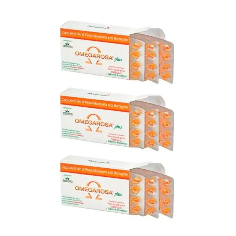 Mosqueta´S Omegarosa Plus , Pack 3 x 60 Perlas.