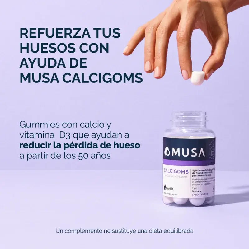 Musa Calcigoms Gominolas Clacio , 3 x 30 cápsulas
