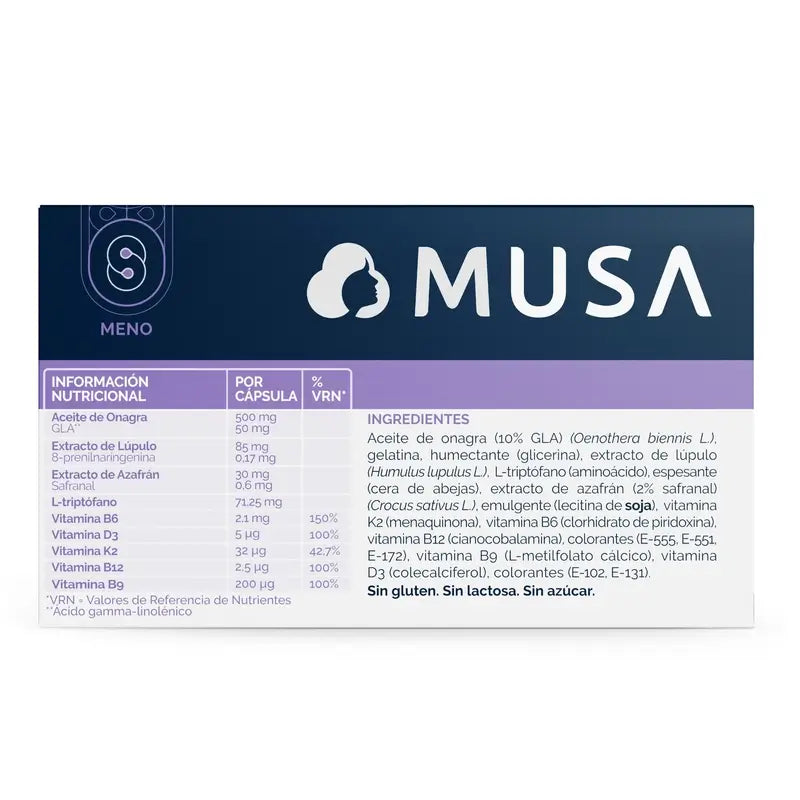 Musa Duplo Menopausia Complemento Alimenticio , 2 x 30 cápsulas