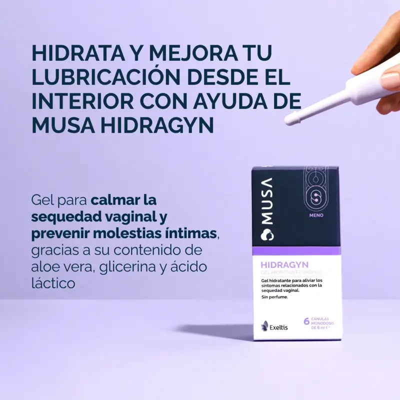 Musa Hydragin Hidratante Vaginal, 6 canulas