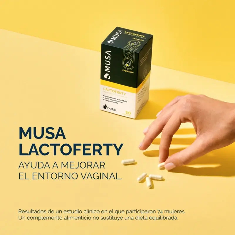 Musa Lactoferty Probiótico Fertilidad, 30 cápsulas