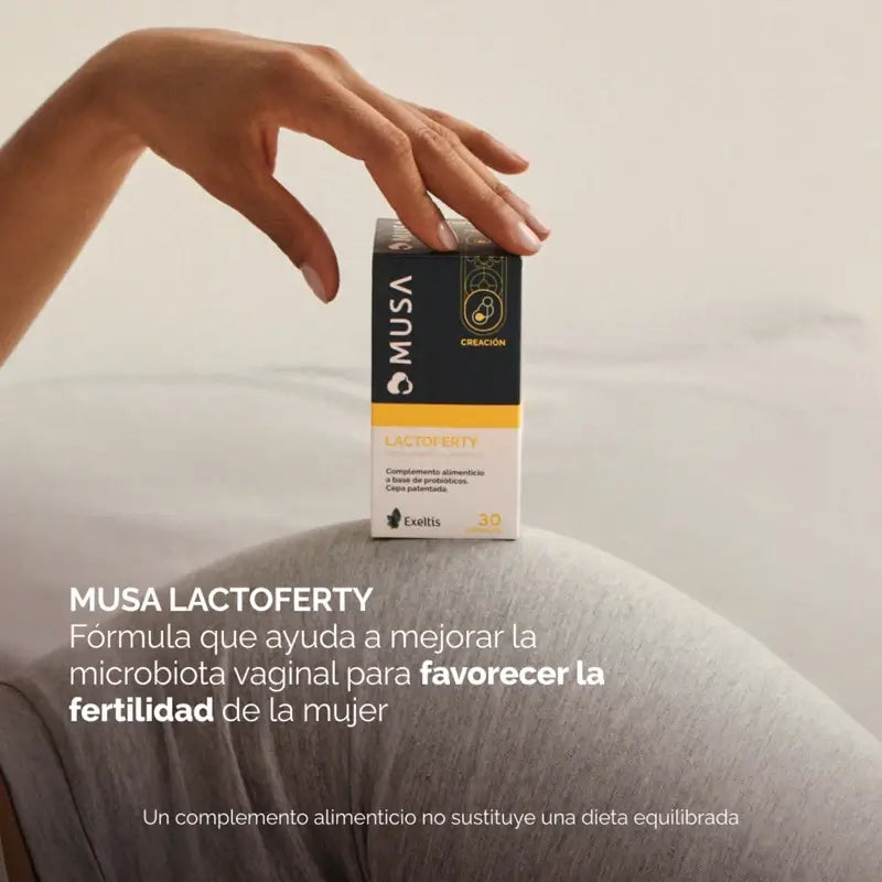 Musa Lactoferty Probiótico Fertilidad, 30 cápsulas