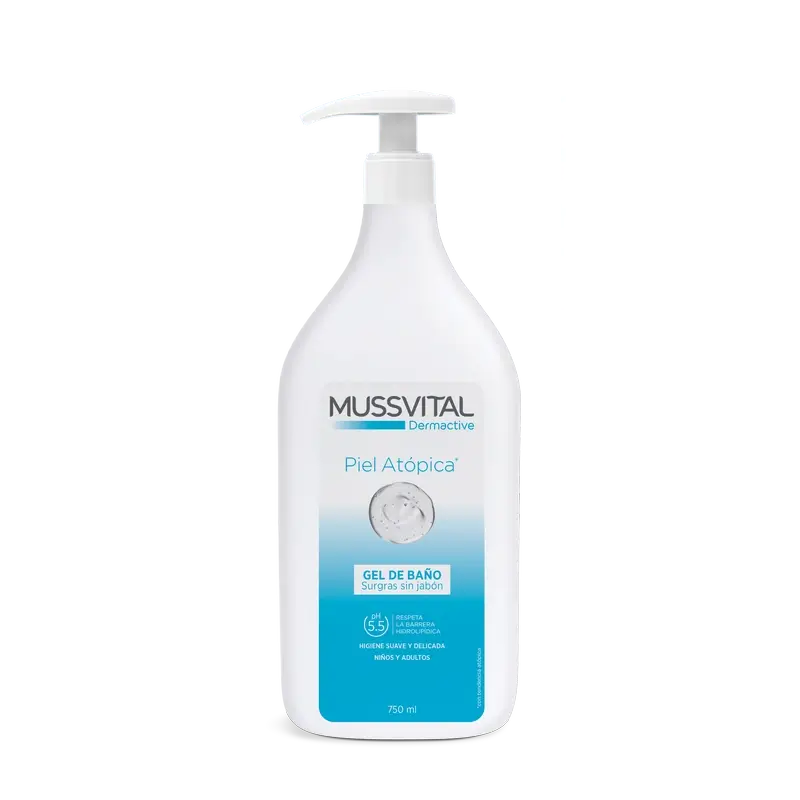 Mussvital Dermactive Gel Piel Atopica , 750 ml