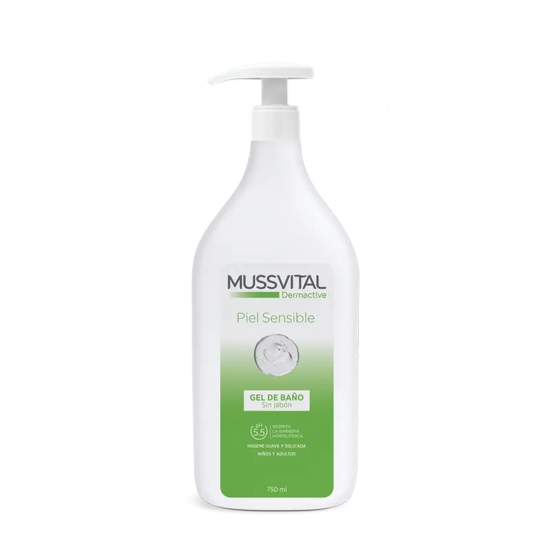 Mussvital Dermactive Gel Piel Sensible , 750 ml