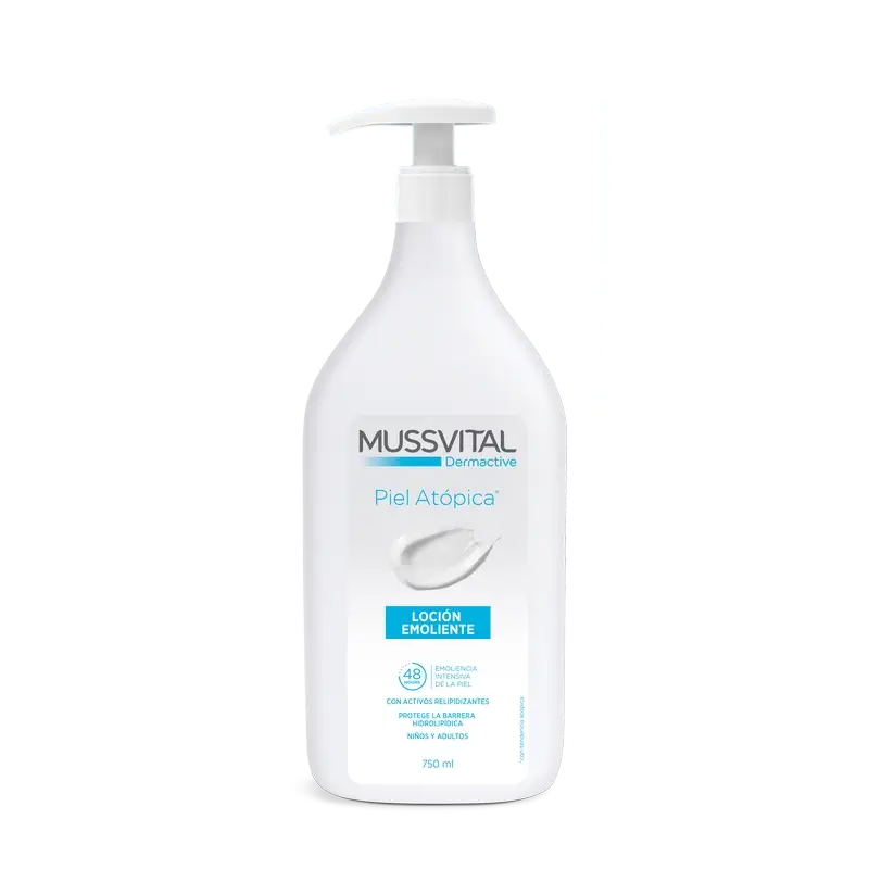 Mussvital Dermactive Loción Emoliente Piel Atopica , 750 ml