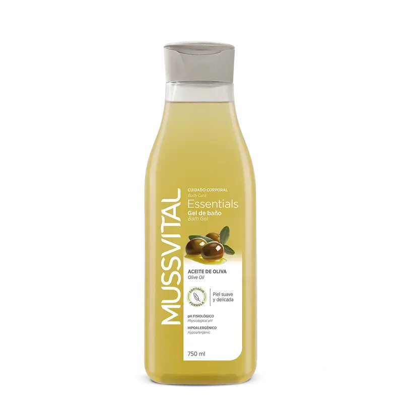 Mussvital Essentials Gel Baño Oliva , 750 ml