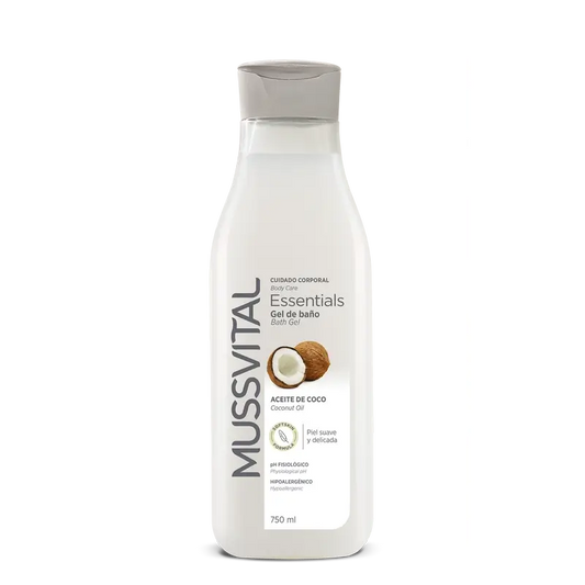 Mussvital Essentials Gel De Baño Aceite De Coco , 750 ml