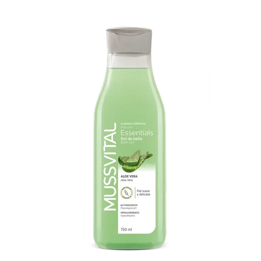 Mussvital Essentials Gel De Baño Aloe Vera , 750 ml