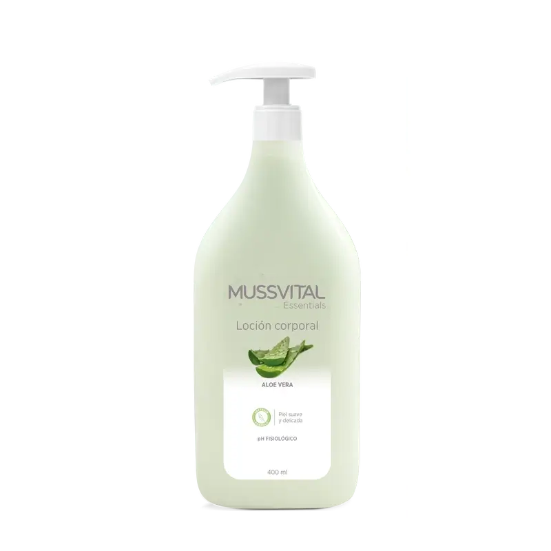 Mussvital Essentials Loción Corporal Aloe Vera , 400 ml