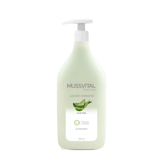 Mussvital Essentials Loción Corporal Aloe Vera , 400 ml