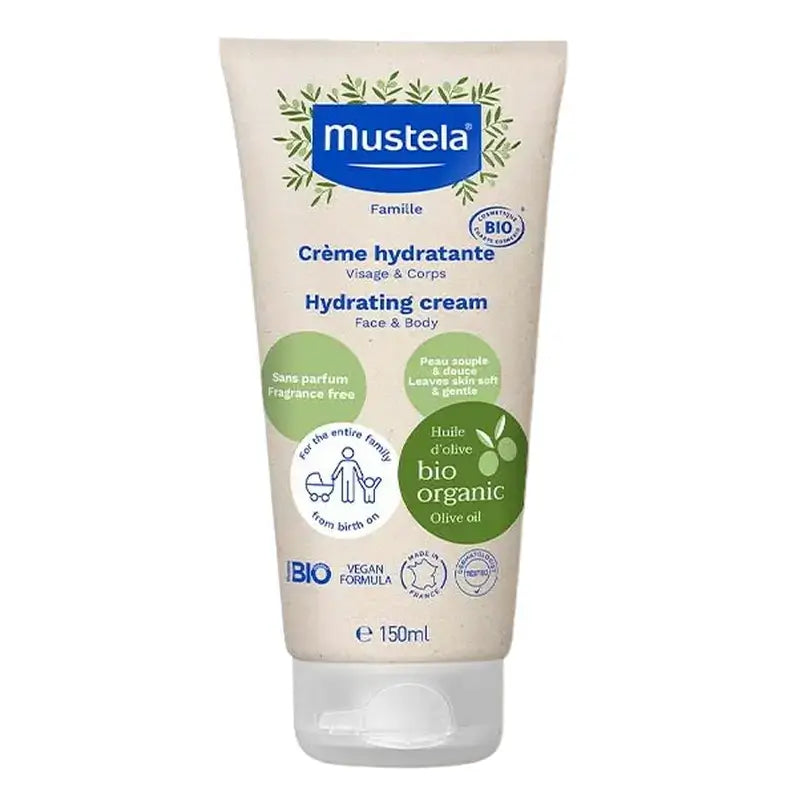 Mustela Crema Hidratante BIO, Tubo 150 ml