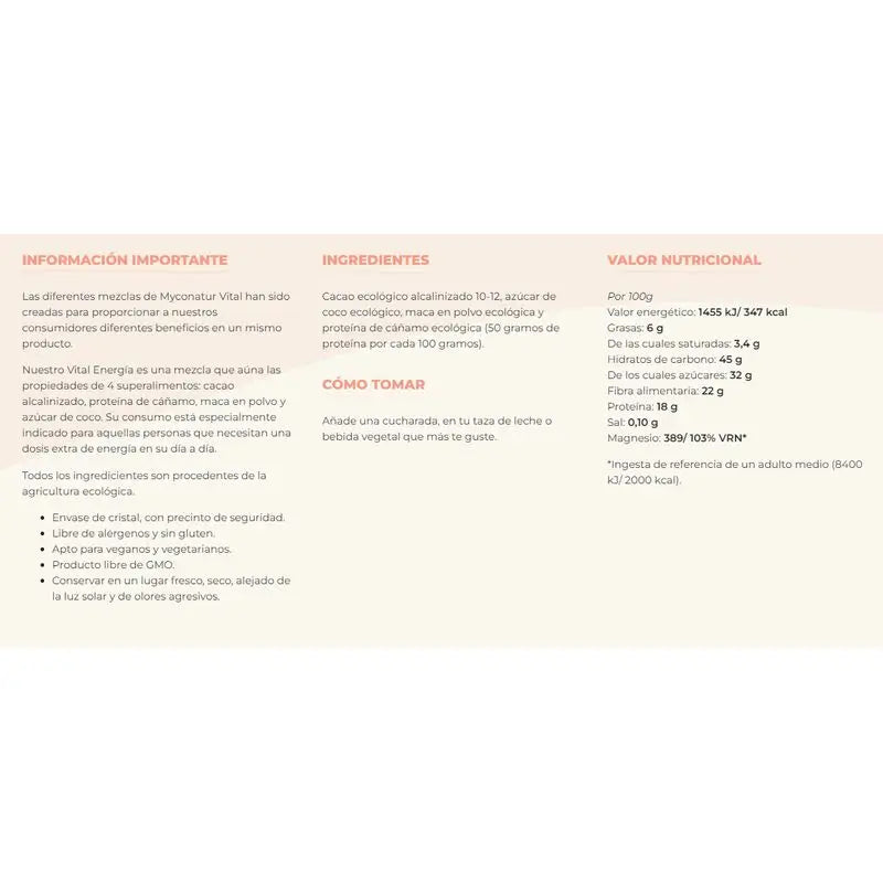 Myconatur Myconatur Vital Energia 180Gr. Eco