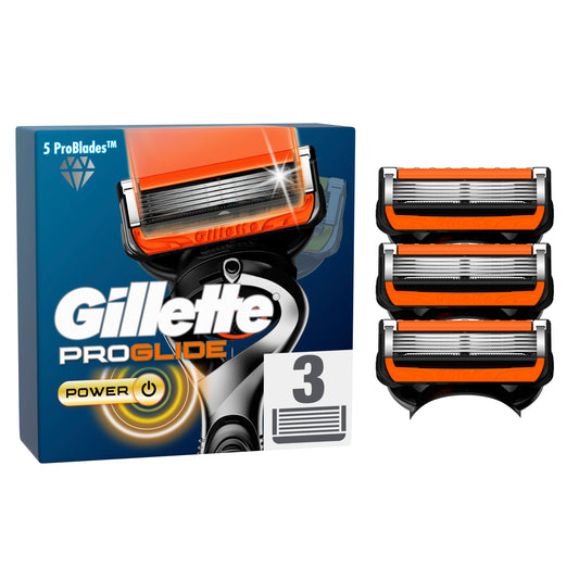 Gillette Proglide Power Recambios Para Maquinilla De Afeitar Para Hombre , 3 unidades