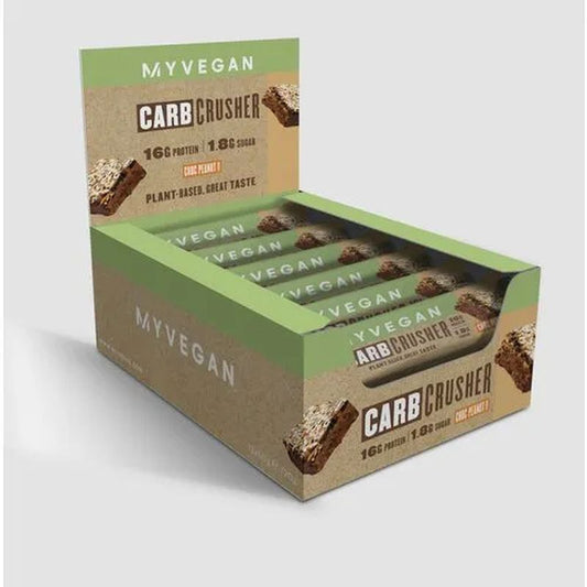 Myprotein Vegan Carb Crusher Crema De Cacahuete , 12x60 gramos