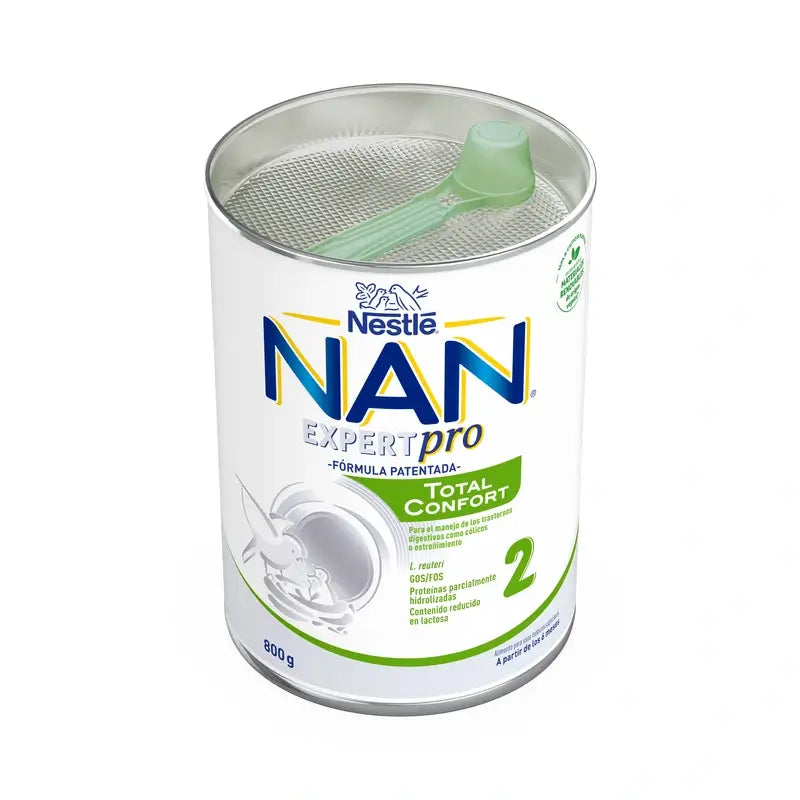 Nestlé Nan Total Confort 2 Leche Infantil, 800 gr