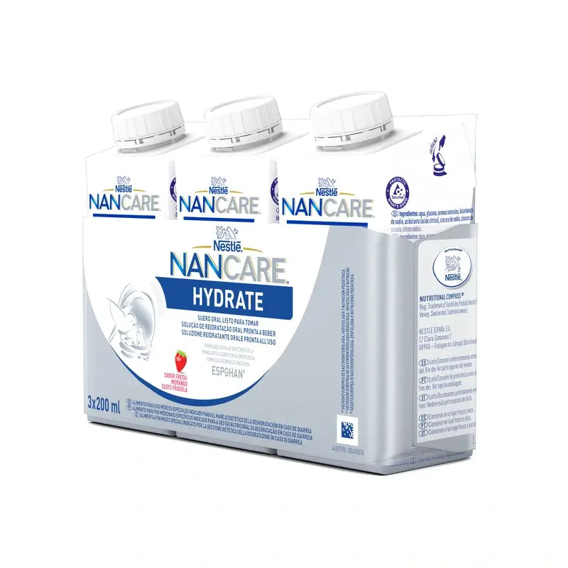 Nancare Hydrate Suero Líquido, 3X200 Ml