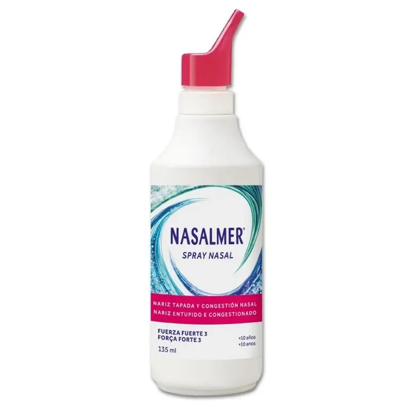 Nasalmer Fuerte, Descongestión Nasal Y Limpieza Profunda, Spray 135 Ml
