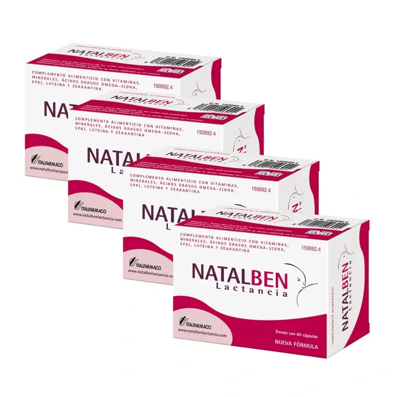 Natalben Lactancia , 4 x 60 cápsulas