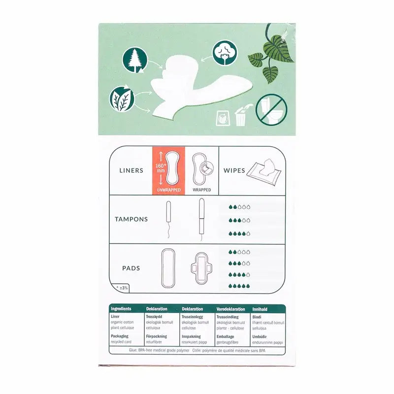 Natracare Protegeslip Anatomic , 30 uds