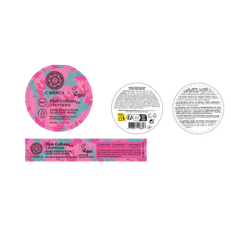 Natura Siberica Mascarilla Facial De Arcilla Poros Perfectos , 100 ml