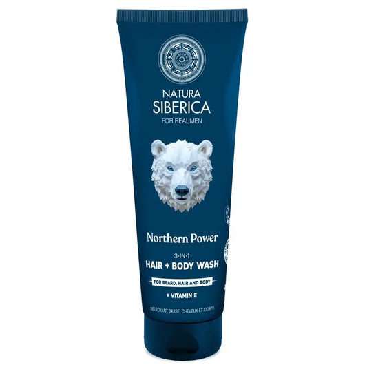 Natura Siberica Men Wild Arctic. Gel 3 En 1 Para Cabello, Cuerpo Y Rostro , 200 ml