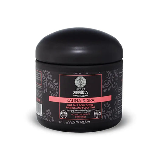 Natura Siberica Sauna&Spa Peeling Caliente Corporal A Base De Sal Reafirmante Y Modelador. , 370 ml