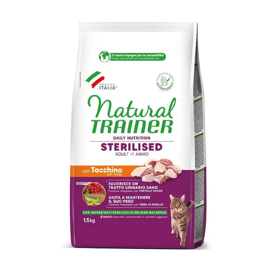Natural T.Feline Adul Esterilizado Carne Blanca 1,5Kg, pienso para gatos