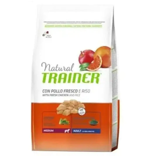 Natural Trainer Canine Adult Medium Pollo 12Kg, pienso para perros