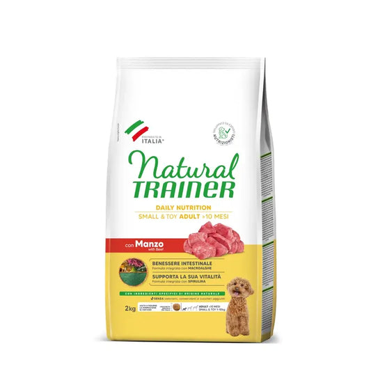 Natural Trainer Canine Adult Mini Ternera 2Kg, pienso para perros