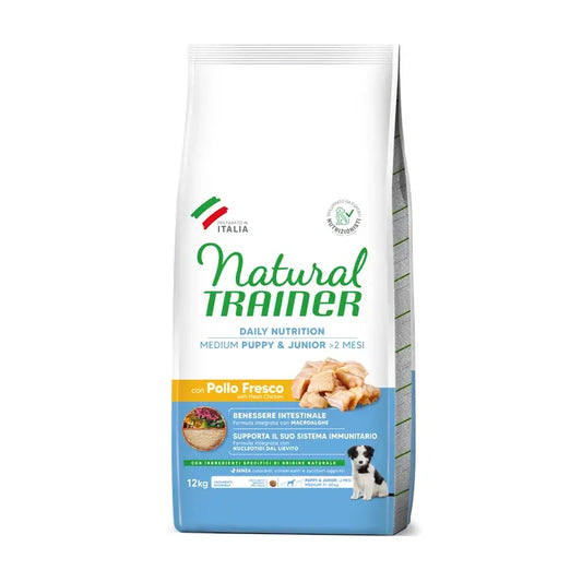 Natural Trainer Canine Puppy Junior Medium 12Kg, pienso para perros