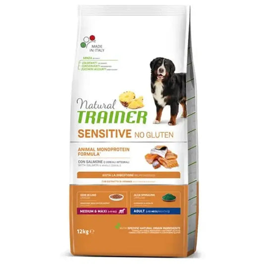 Natural Trainer Canine S/Gluten Adult Salmon, 12 kg, pienso para perros