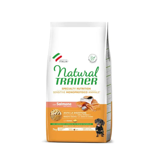 Natural Trainer Canine S/Gluten Adult Salmon 7Kg, pienso para perros